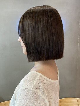 マロンベージュ/ボブ/前髪/レイヤー/小顔/髪質改善/縮毛矯正横浜