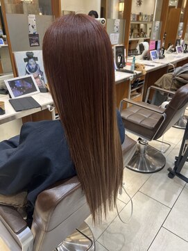 ピークアブー アヴェダ アトレ恵比寿(PEEK-A-BOO AVEDA) ピンクベージュ×ロング