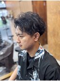 【山本智文】アップバングツイストスパイラルパーマ