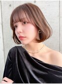 ボブ/ブリーチなし/髪質改善/イノアカラー/韓国ボブ/立川ボブ