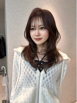 天神美容室 ハッシュカット福岡×レイヤー×韓国巻き×髪質改善