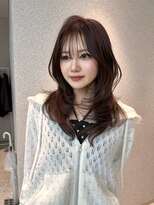 天神美容室 ハッシュカット福岡×レイヤー×韓国巻き×髪質改善
