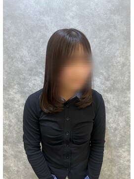 ロエ 元町店(Loe) ミディアムレイヤー/レイヤーカット/オリーブグレージュ