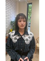 シフト(SHEEFT)&nbsp;小顔カット抜け感ナチュラルボブ切りっぱなしミニボブ前髪カット