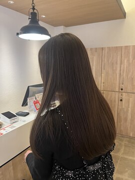 ブリック ヘアアンドスパ 松山(BRICK HAIR&SPA) 柔らかマロンベージュ