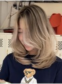 外国人風バレイヤージュ