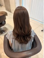 ロハスバイケンジ(LOHAS by KENJE) 少し明るめカラーで柔らかく♪ロングのコテ巻き風パーマ