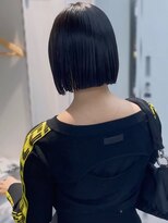 ザ シェノン ウメダ(THE CHAINON UMEDA)&nbsp;ダークパープル/ナチュラルショート/夏のヘアアレンジ/大阪梅田