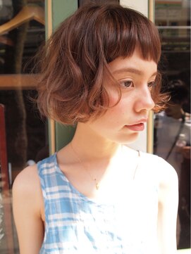ナヌーク シブヤ(nanuk shibuya) 【nanuk】眉上ショートバング×くせ毛風カール×外国人風☆