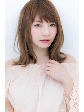 カバーヘア ブリス 上尾西口店(COVER HAIR bliss) 毛先パーマで大人かわいい外ハネ小顔セミディZ上尾20代30代40代