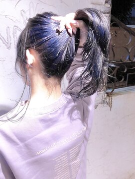 ナナカバイミーツハンド(nana.ca by meetsHAND) ナチュラル派手髪バイオレットブルー × ラベンダーカラー