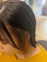 恋する毛髪研究所 立石 ラボ(立石 labo) 切りっぱなし／イヤリングカラー