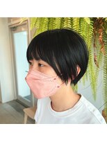 アクセヘアー 町田(acce hair)&nbsp;黒髪ナチュラルショートスタイル