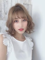 リバティ 吉祥寺(Liberty)&nbsp;☆外はね波巻き　ペールベージュ☆