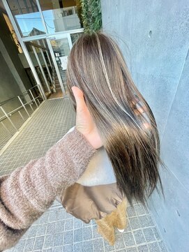 クレア 下北沢(CREA) コントラストハイライトカラーロングヘアCREA下北沢