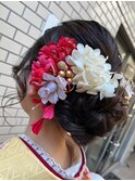 ☆着物ヘアアレンジ アップスタイル☆/30代40代50代