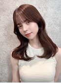Unami 韓国くびれミディアム　シースルーバング　内巻きパーマ