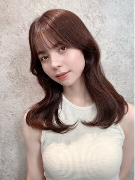 ジョエミバイアンアミ(joemi by Un ami) Unami 韓国くびれミディアム シースルーバング 内巻きパーマ