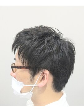 夜髪 卵形ゆるクセ毛:ハサミのみでつくる『ええ男感』ワックス仕立て