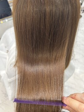 エスカーラ 表参道(THE ESCALA) ＠shino_ne197/ミディアムヘア/斜めバング/オリーブベージュ