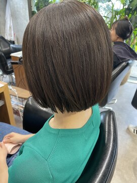 シェル 吉祥寺(shell) グレージュカラー/ボブウルフ/黒髪/ココアベージュ