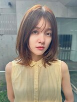 リークフー(Ree cu fuu)&nbsp;大人可愛いシースルーバングのレイヤーボブ