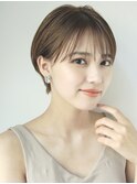 耳かけショート#イメチェン#外ハネボブ#美髪#ワイドバング