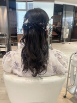 エアー 銀座(air)&nbsp;★岡田有加★20代30代★銀座★およばれハーフアップアップ