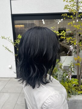 アオ 甲府本店(AO) 《AO hair》Wカラー×ブルーブラック