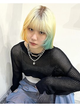 ラキングキョウト(LA KING KYOTO) 10代20代30代40代ボブ韓国風レイヤーツートン