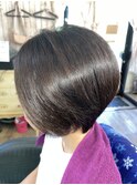 定番!お手入れ簡単、楽する可愛いショートボブ!