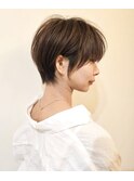 秋に可愛いブラウンからー!ふんわり丸みショート