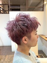 スタジオフォーエイチ(STUDIO 4H)&nbsp;スパイキーショート/ハイトーンピンク/ダブルカラー/刈り上げ