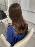 チラ見えイヤリングカラーが可愛いラテベージュ♪