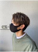 黒髪ボブルフネビージュ小顔ワンレンスペインカール