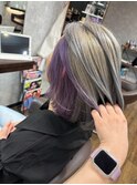 シルバー×パープル