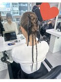 結婚式お呼ばれヘアセット