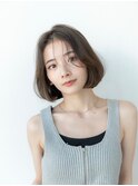 20代30代切りっぱなしレイヤーボブ/髪質改善ストレート/外ハネ