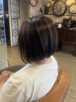 ノア(no_a) 大人ボブ×暗髪透明感カラー