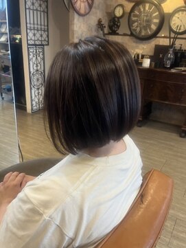 ノア(no_a) 大人ボブ×暗髪透明感カラー