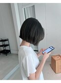ダークオリーブグレージュボブ