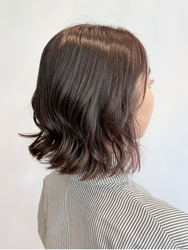 ヘア イノウエ HAIR INOUE くびれボブ 赤みブラウン