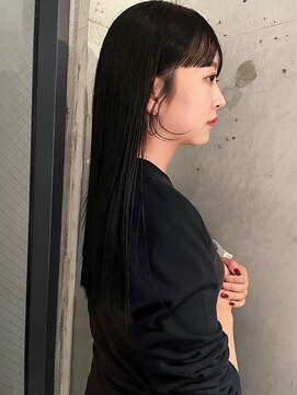 顔まわりカット/ナチュラル/レイヤーカット/ダークカラー