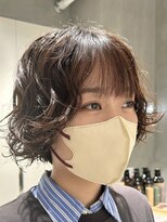 テクネ 天神大名(techne) 天神大名今泉ボブパーマタッセルヘア韓国レイヤー顔まわりカット