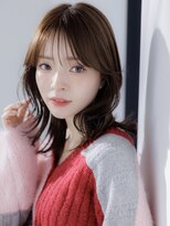 マカロン 白河中山店(MACARON)&nbsp;着物ヘア/ダークアッシュ/ミディアムレイヤーカット/白河135