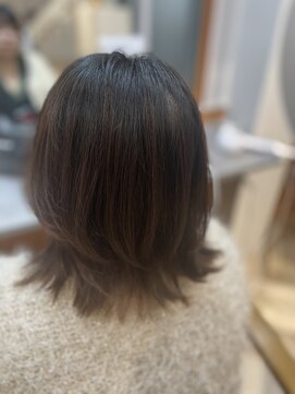 マル 日立(maru.) 縛れる長さのレイヤーミディアムボブ