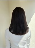 ニュアンスラベンダー×セミロング