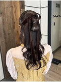 ヘアアレンジ/カチモリハーフアップ