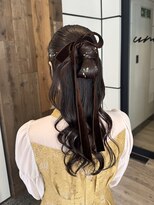 ユニコ(unico)&nbsp;ヘアアレンジ/カチモリハーフアップ