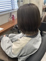 イルダバイグラッシー センター北(iluda by glassi)&nbsp;透明感◎グレージュカラー×ボブ【中村隆寛】